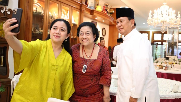 Puan Maharani, Megawati Soekarnoputri dan Prabowo Subianto. (ist)