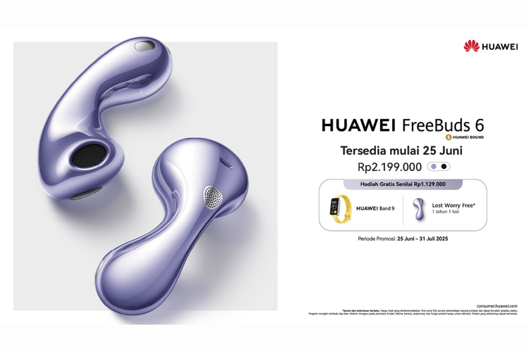 Teks Foto: Huawei FreeBuds 6 Resmi di Indonesia. (ist)