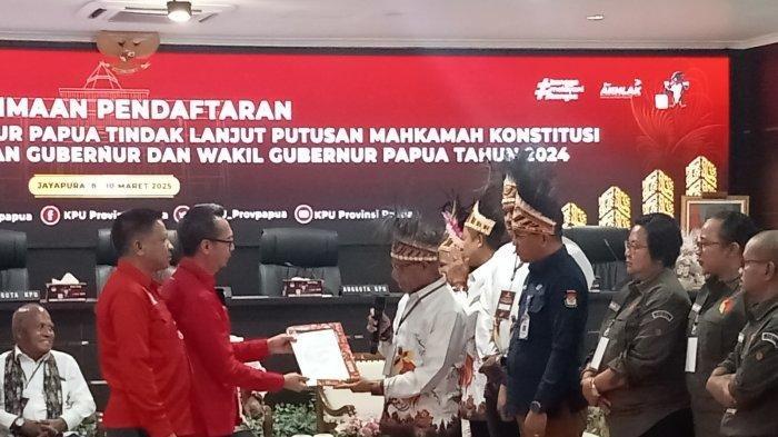 Teks Foto: Anggaran Pemungutan Suara Ulang Pilkada Papua Baru Tersedia 60 Persen. (ist)