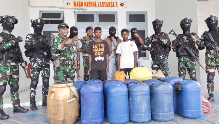 Teks Foto : Kasus penyeludupan BBM ilegal ke Papua Nugini (PNG). (ist)