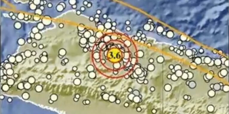 Teks Foto : Ilustrasi Gempa di Jayapura. (ist)