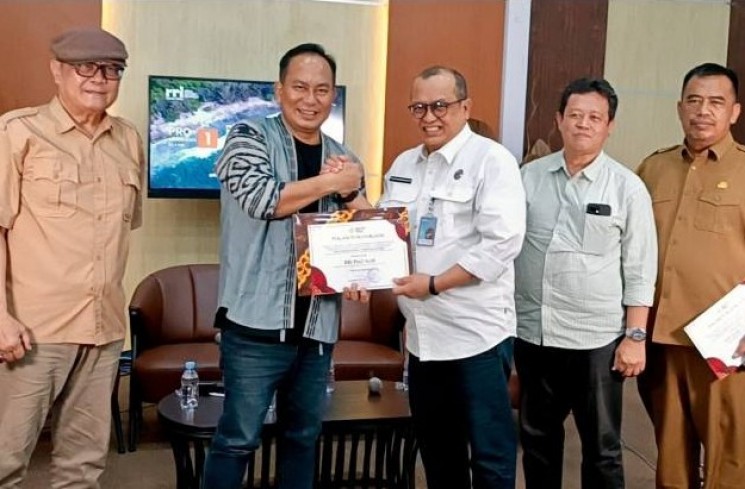Teks Foto: Para Pengisis Acara Bincang Bincang Budaya Sinema-B3S Filmmaker Goes To Aceh Darussalam. (ist)