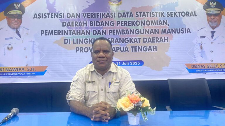 Teks Foto: Pelaksana Tugas Kepala BAPPERIDA Papua Tengah, Elieser Yogi, S.STP, M.Si. (ist)