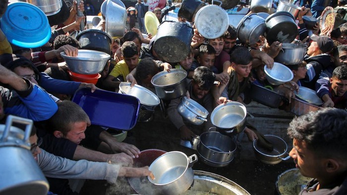 Teks Foto: Krisis pangan di Gaza akibat pengepungan Israel. (ist)