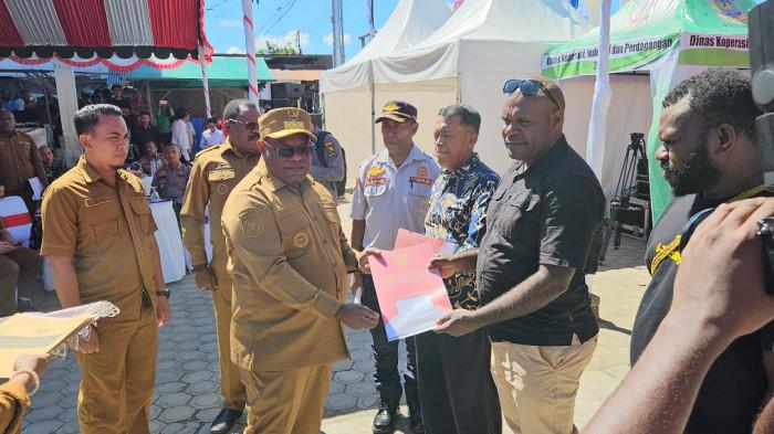 Teks Foto: Pemprov Papua Tengah Resmi Meluncurkan 1.428 Koperasi Merah Putih. (ist)