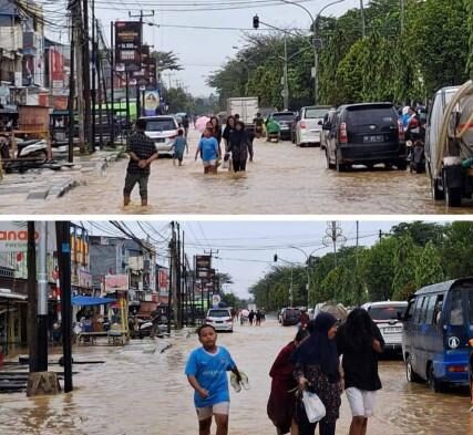 Banjir Kembali Landa Kota Sorong, Akses Jalan Lumpuh