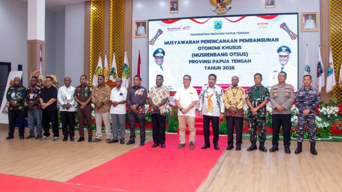 Teks Foto: Pemprov Papua Tengah menggelar Musrembang Otsus di Ballroom Kantor Gubernur Papua Tengah. (ist