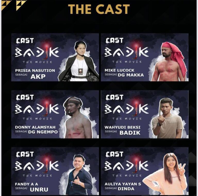 Teks Foto: Prisia Nasution dan pemain film 'Badik'. (ist)