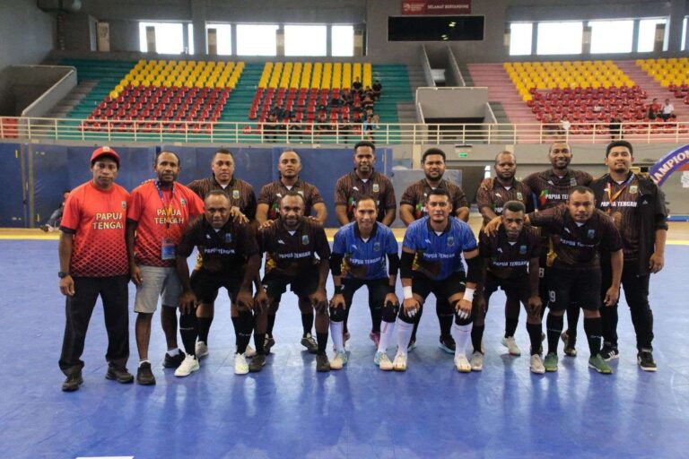 Teks Foto: Tim Futsal PORNAS KORPRI Papua Tengah. (ist)