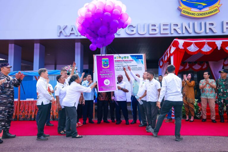 Teks Foto: Pemerintah Papua Tengah Mendeklarasikan Eliminasi Malaria. (ist)