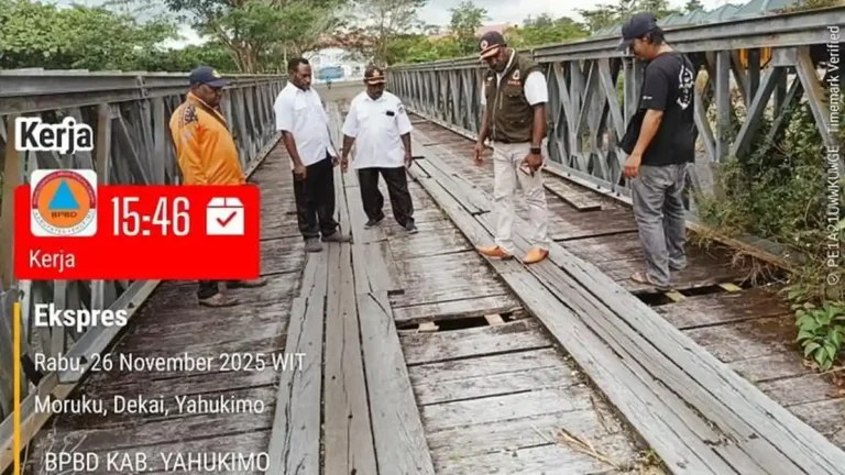 Teks Foto: Pemprov Papua Pegunungan memberikan dukungan penuh terhadap usulan hibah rehabilitasi dan rekonstruksi Kabupaten Yahukimo kepada Badan Nasional Penanggulangan Bencana (BNPB). (ist)