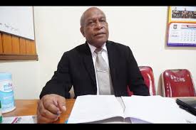 Teks Foto: Kepala Dinas Tenaga Kerja, Transmigrasi, Energi dan Sumber Daya Mineral Papua Tengah, Frits James Boray. (ist)