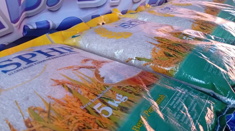 Teks Foto: Pemprov Papua Barat Daya Perkuat Strategi Distribusi Logistik Beras SPHP (Stabilisasi Pasokan dan Harga Pangan).